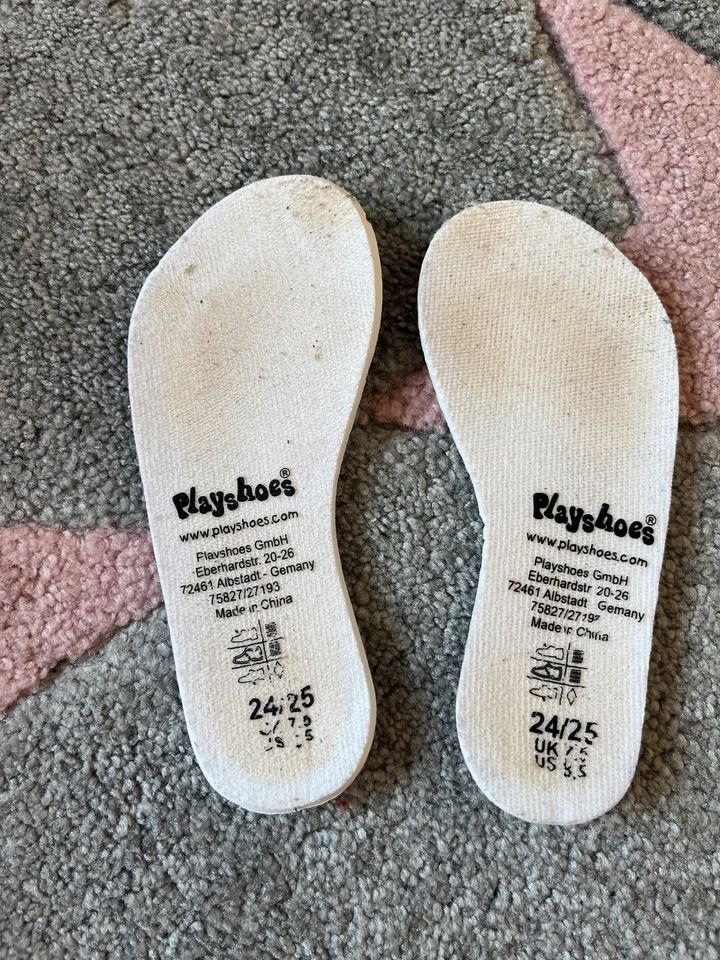 Playshoes Badeschuhe Barfußschuhe 24/25 blau Herzen in Karlsdorf-Neuthard