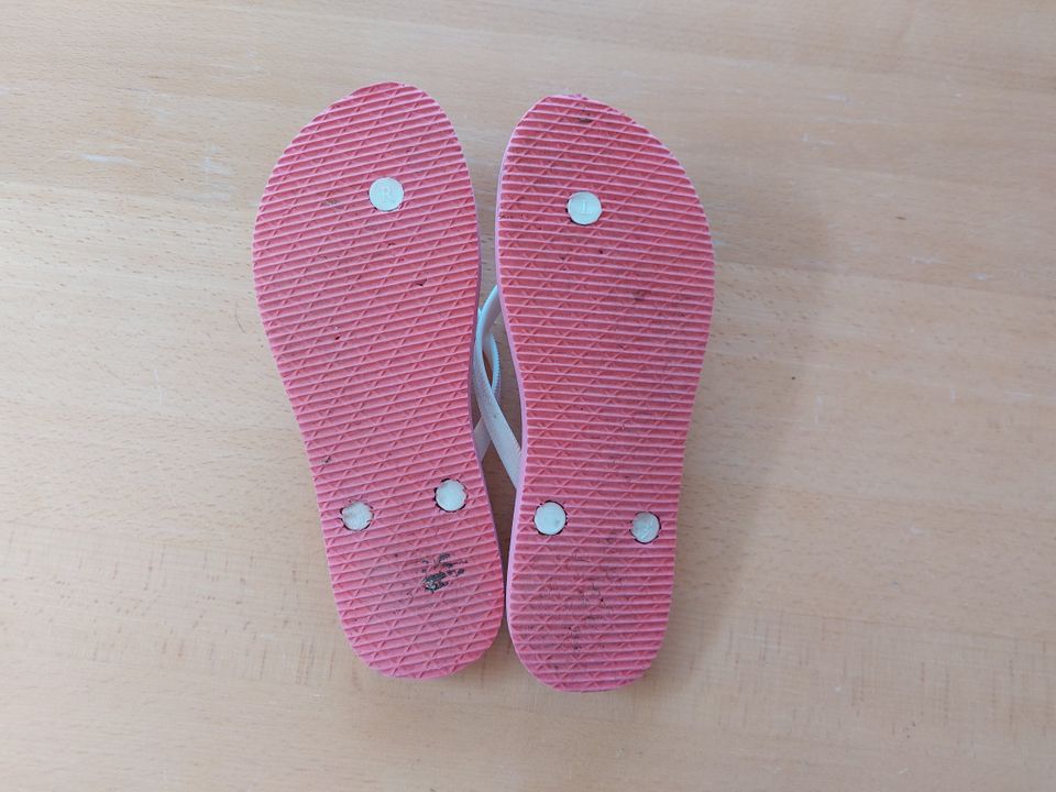 Gr. 36-37 Flipflops Zehentrenner Sandalen pink Herz Damen Mädchen in Schweitenkirchen
