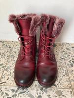 Bugatti rote Lederstiefel mit Fell Saarland - Dillingen (Saar) Vorschau