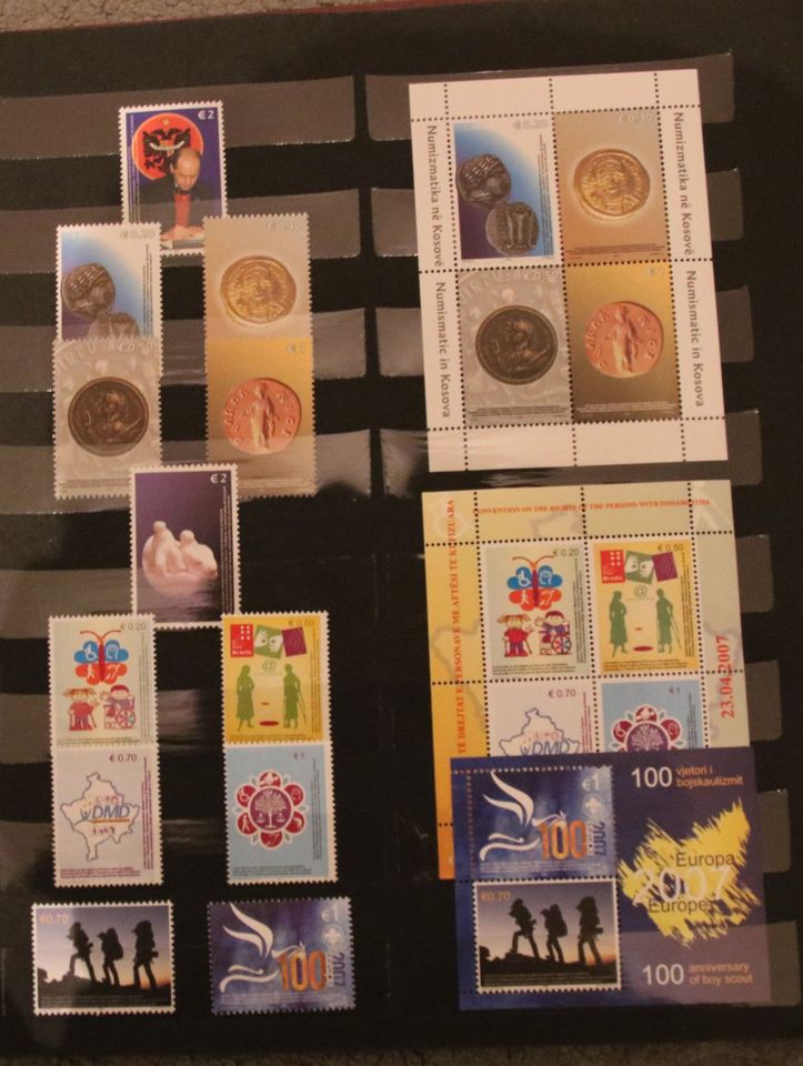 Briefmarken Kosovo 2000 - 2011 & Sonderbelege echt gelaufene Brie in Bielefeld