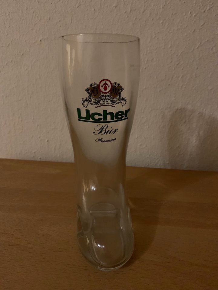 Bierstiefel von Licher Bier in Staufenberg