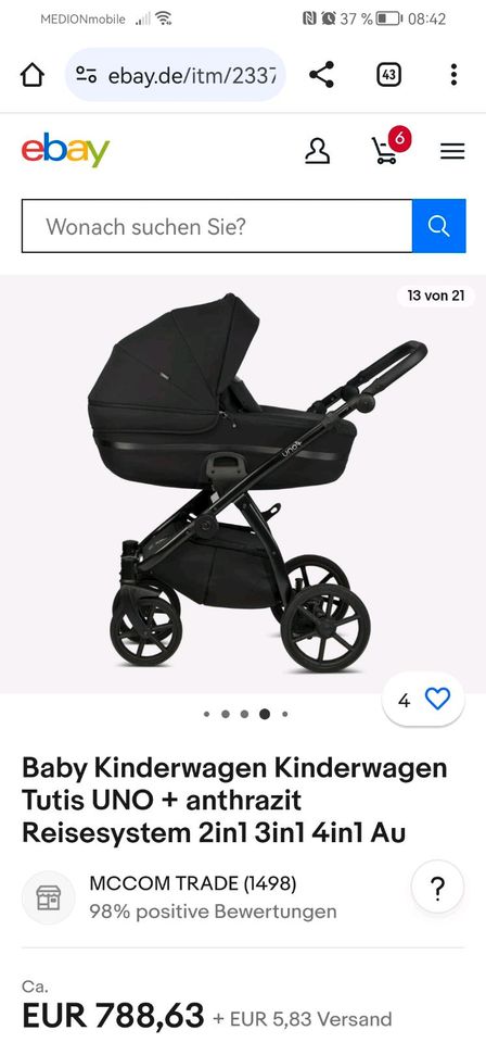 Kinderwagen tutis uno 3+ in Konstanz