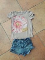 Mädchen Jeansshorts Kanz und T-Shirt H&M Größe 116 2teilig Bayern - Hohenroth bei Bad Neustadt a d Saale Vorschau