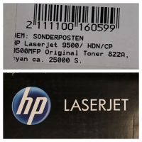 Neu Original HP Toner C8551A 822A Cyan Laserjet 9500 Niedersachsen - Dransfeld Vorschau
