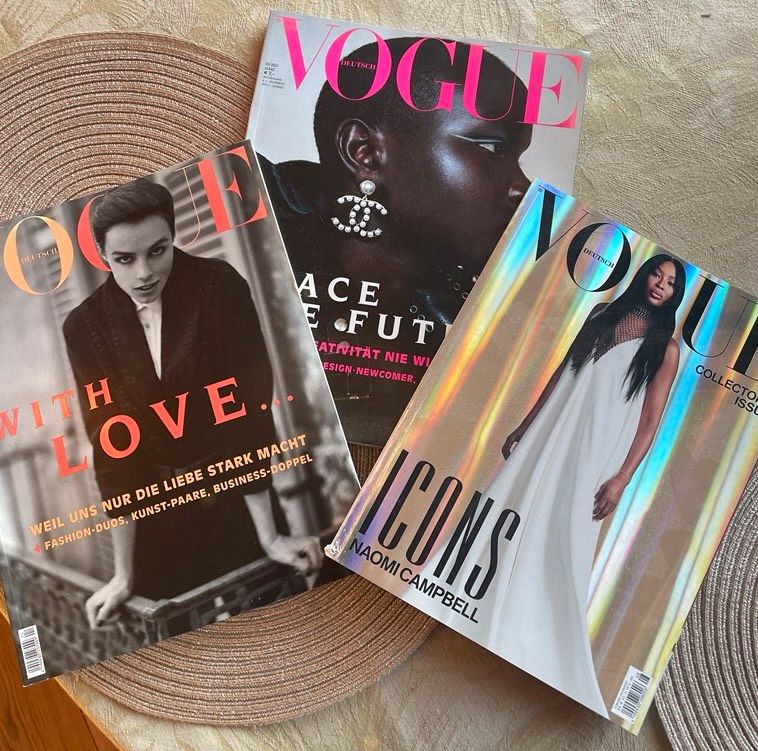 Vogue Zeitschriften, 7 Ausgaben, mit Collector‘s Issue in Leipzig