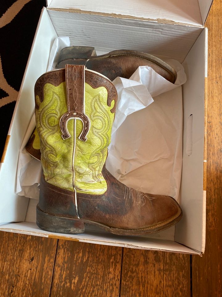 Anderson Bean Macy Boots Stiefel Cowboy Western 39 braun in Hadamar