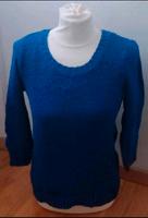 Strickpullover 3/4 Ärmel blau mit Reißverschluss Größe 34 Niedersachsen - Hildesheim Vorschau