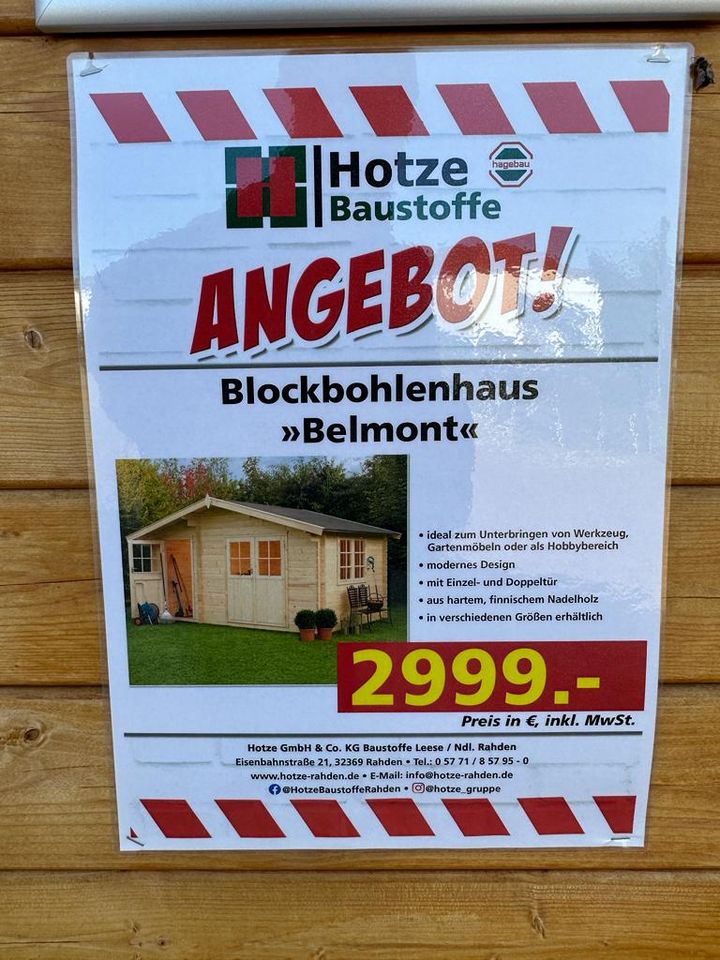 Verschiedene Gartenhäuser Ausstellung in Rahden in Nordrhein