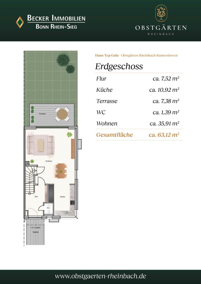 "OBSTGÄRTEN-RHEINBACH" 12 neue Einfamilienhäuser in bevorzugter Lage von Ramershoven, provisionsfrei in Rheinbach