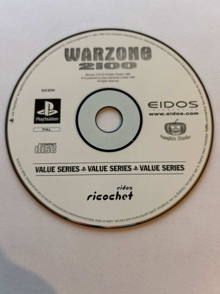 Playstation 1 Warzone 2100 - Nur CD in Mühlenbecker Land