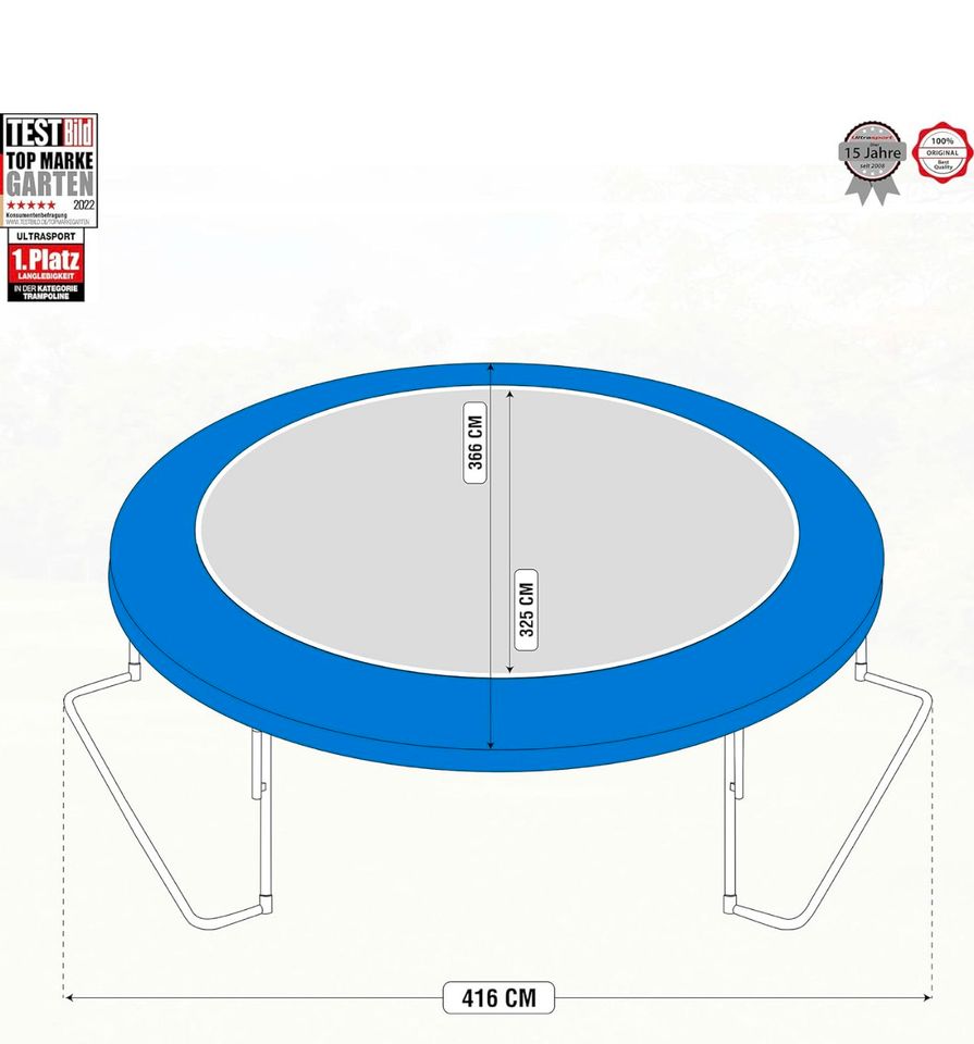 ‼️Trampolin Ultrasport 366 cm Nur 1 Jahr benutzt‼️1 Platz in Erkelenz