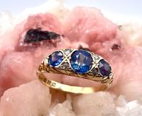 Original 18.Jahrhundert Edwardian Saphir Diamant Ring 750. Gold Essen-West - Frohnhausen Vorschau