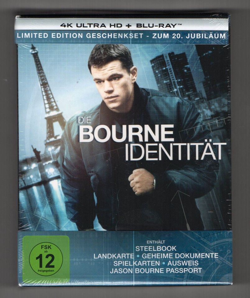 Die Bourne Identität 4K + 2D Collector`s Edition Steelbook in Waldsee