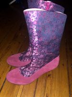 Romanische Stiefel von Deerberg in pink-violett Essen - Essen-Borbeck Vorschau