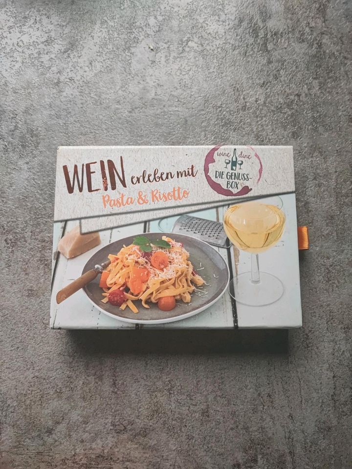 ❤️ Wein erleben mit Pasta und Risotto Genussbox Rezepte in Hofbieber