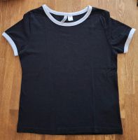 H&M Damen T-Shirt, Größe S, basic, schwarz mit weiß Essen - Essen-Stadtmitte Vorschau