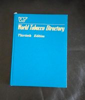 World Tobacco Directory 1982, 30. Ausgabe Niedersachsen - Scheeßel Vorschau