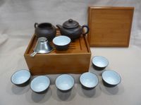 Teezeremonie Set China Japan Teetisch Bambus Teeboot Teeschalen Baden-Württemberg - Täferrot Vorschau