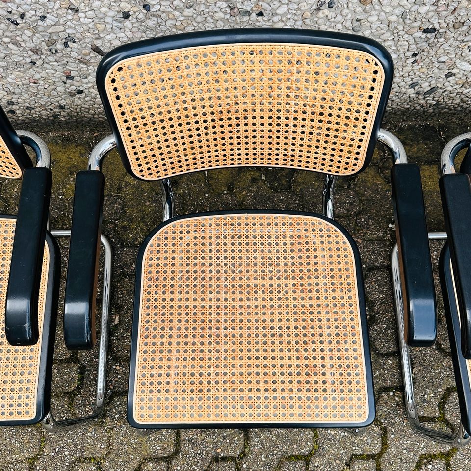 AKTUELLE VERSION! 6x Thonet Freischwinger | Inkl. 19% Mehrwertsteuer! | Marcel Breuer / Mart Stam Design | Designklassiker | S64 Stühle in Düsseldorf