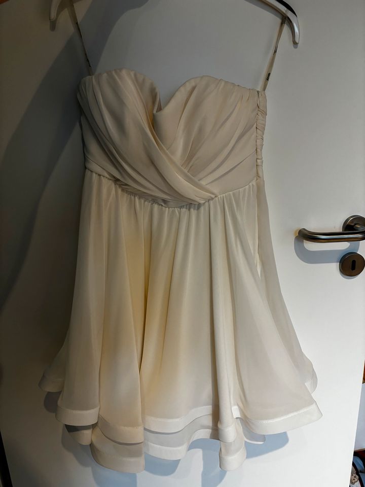 Hochzeitskleid/ Cocktail Kleid weiß 36 in Dinslaken