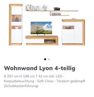 Wohnwand Lyon für Wohnzimmer (4-teilig) Niedersachsen - Barßel Vorschau