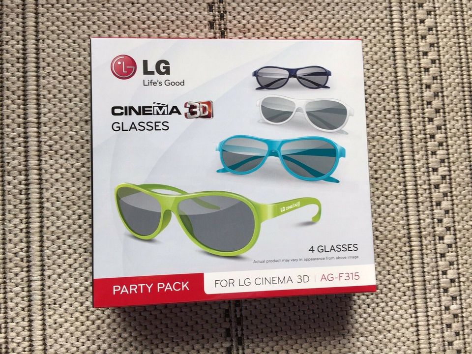 4x LG AG-F315 3D Party Pack / 4x 3D Brille in Memmelsdorf