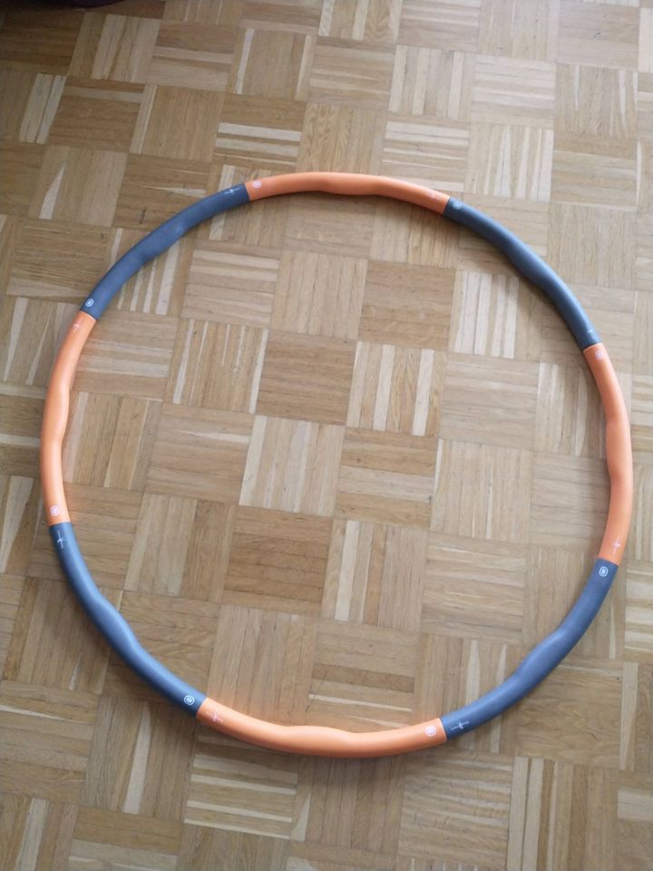 HOOPOMANIA Hula Hoop Reifen - Weight Hoop 1,5kg (orange, grau) in Zirndorf