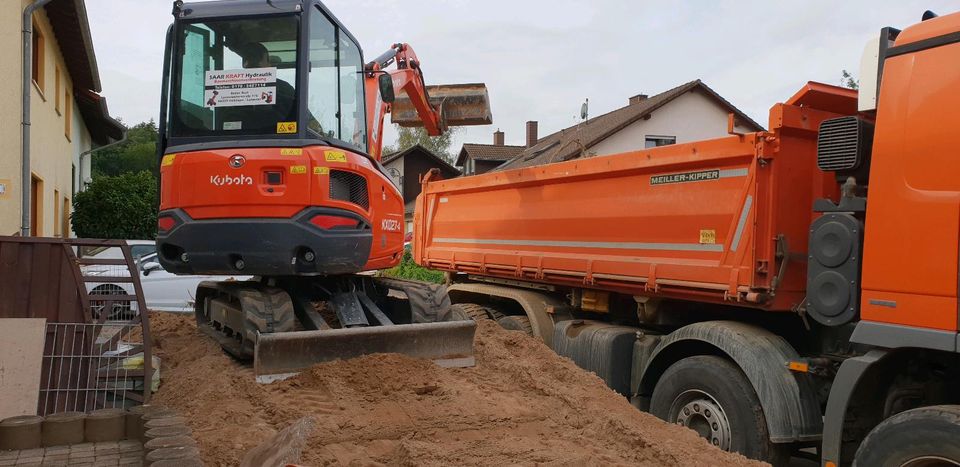 Baggerarbeiten Wurzelentfernung Poolaushub Abbrucharbeiten in Völklingen