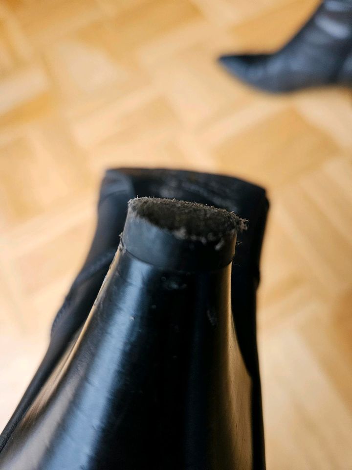 Hohe Tamaris Stiefel schwarz Größe 40 in Wissen