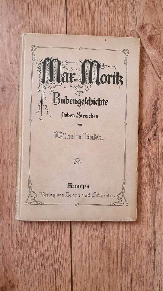 Buch Antiquität Max und Moritz Busch Verlag Braun und Schneider in Biebelnheim