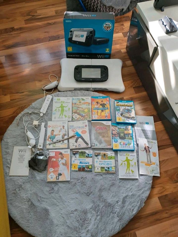 Nintendo Wii U Premium Pack mit 11 Spielen und Balance Board. in Mönchengladbach