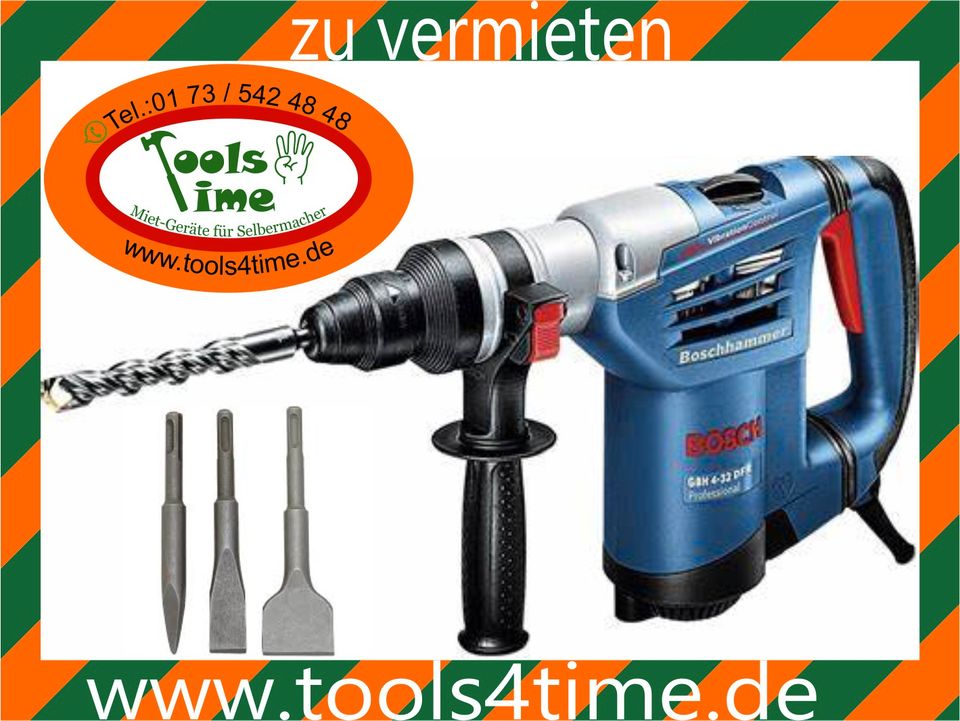 ZU VERMIETEN: Meißel-/ Stemm-/ Bohrhammer, Kombihammer Bosch 5kg in Hemer