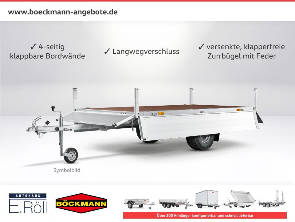 2700kg Böckmann Hochlader | HL-AL 3016/27 F Eco | 306x165cm in Brake (Unterweser)