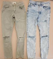 Jeans Hose von H&M Mädchen Hosen Paket Ripped Jeans Baden-Württemberg - Leonberg Vorschau