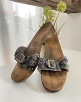 Originale Holz Clogs // schwarz meliert Nordrhein-Westfalen - Hemer Vorschau