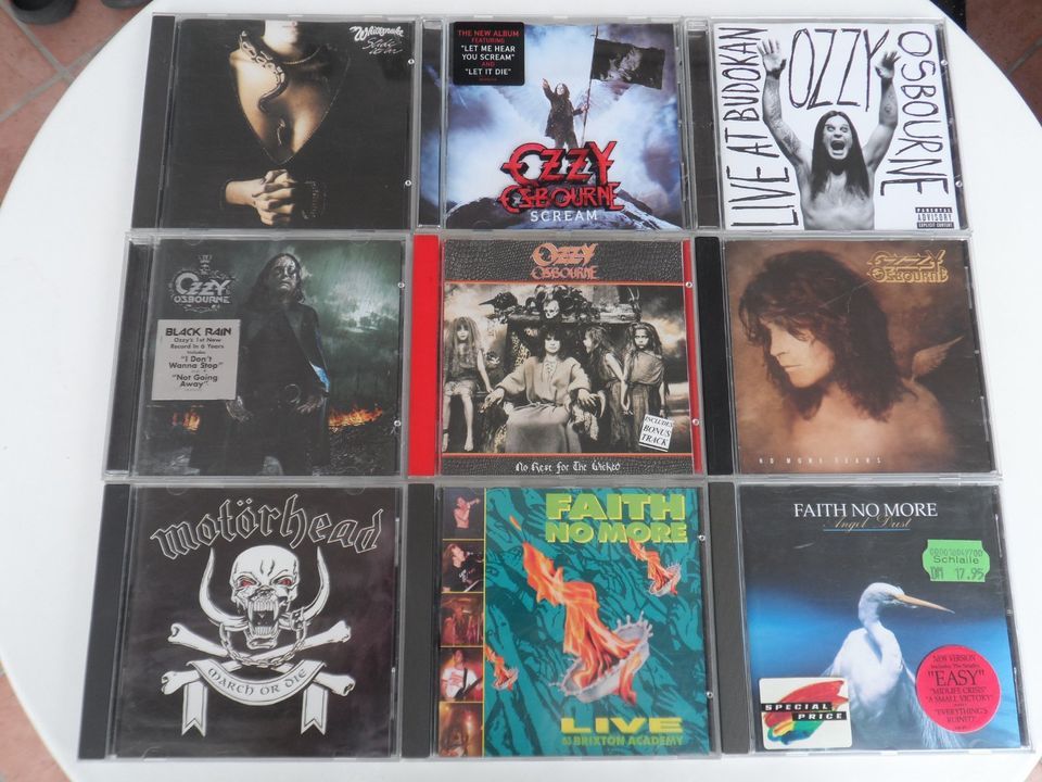 (4) 108 Metal CD's Alice Cooper, Dio, Rainbow, Ozzy Ozbourne Doro in Ludwigshafen