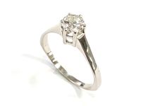 Solitär Weissgold 585/- 14k Altschliff-Brillant ca. 0,7ct  Gr.65 Hannover - Mitte Vorschau