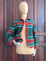 Jacke Vintage Benetton Hippie Schurwolle Lederknöpfe Indien Hamburg-Mitte - Hamburg Hammerbrook Vorschau