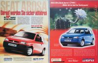 Seat Arosa Reklame Werbung Berichte 1,7 SDI 1,0 MPI 1,4 JE Hessen - Hanau Vorschau