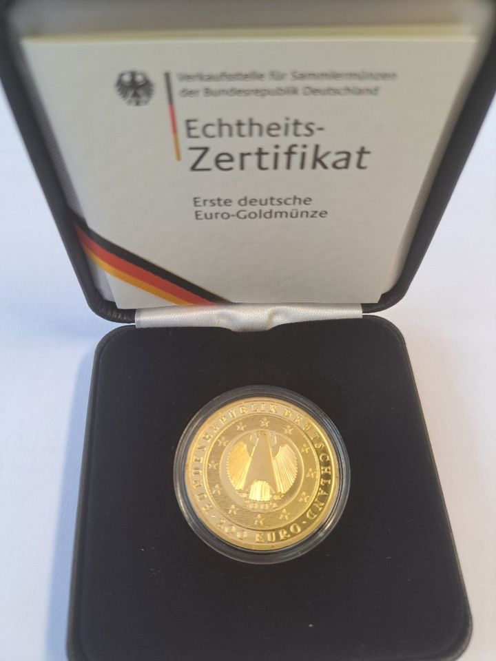 Deutschland 200 Euro 2002 - Gold - Währungsunion Mzz. F in Linnich