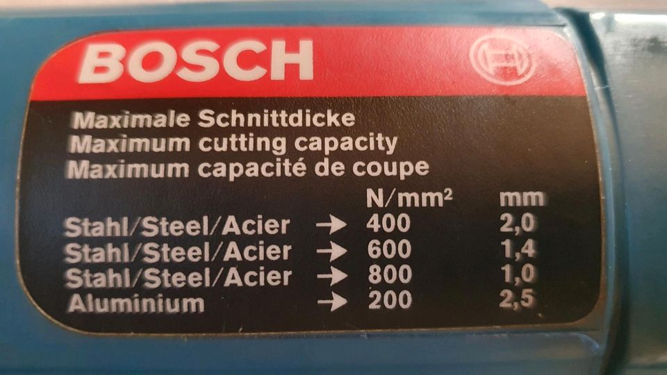 BOSCH Nager Nibbler Knabber 2,0 mm inkl. Zubehör top Zustand in Amerang