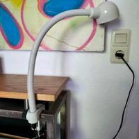 Vintage Klemmlampe Schwanenhals 60er70er Jahre weiß Nordrhein-Westfalen - Krefeld Vorschau