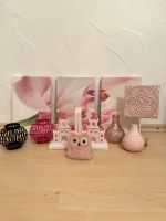 Rosa Pink Deko Set Paket Kerzen Vasen Bilder Buchständer Eule Bayern - Stegaurach Vorschau