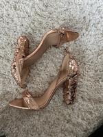 Glitzer Pailletten High Heels/ Absatzschuhe Nordrhein-Westfalen - Langenfeld Vorschau