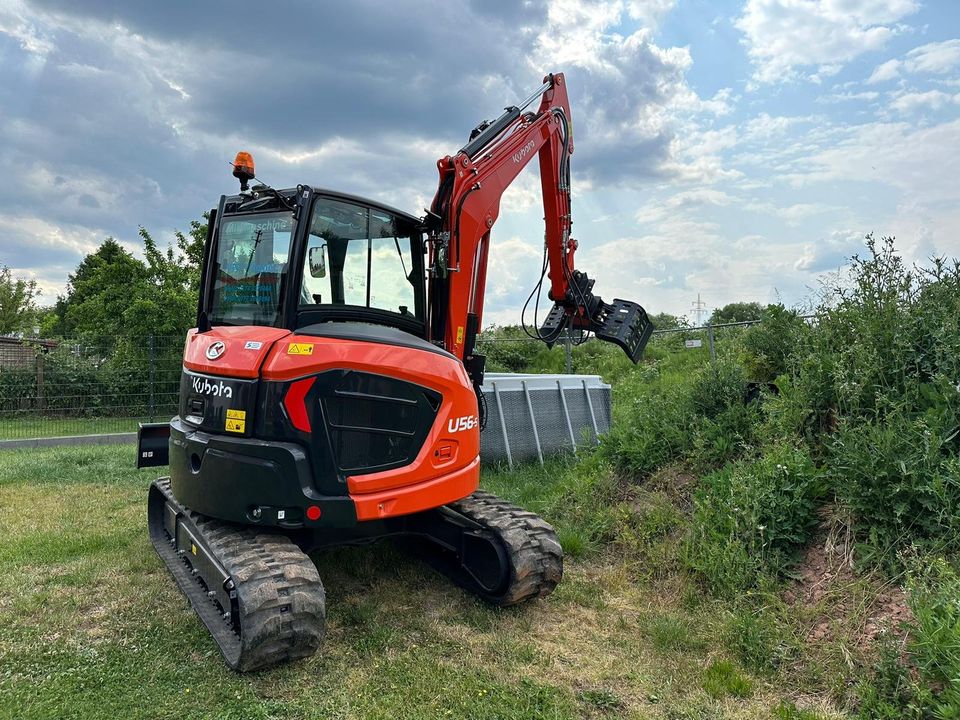 Minibagger , Bagger Kubota U 56-5 zu vermieten , mieten , Verleih in Nalbach