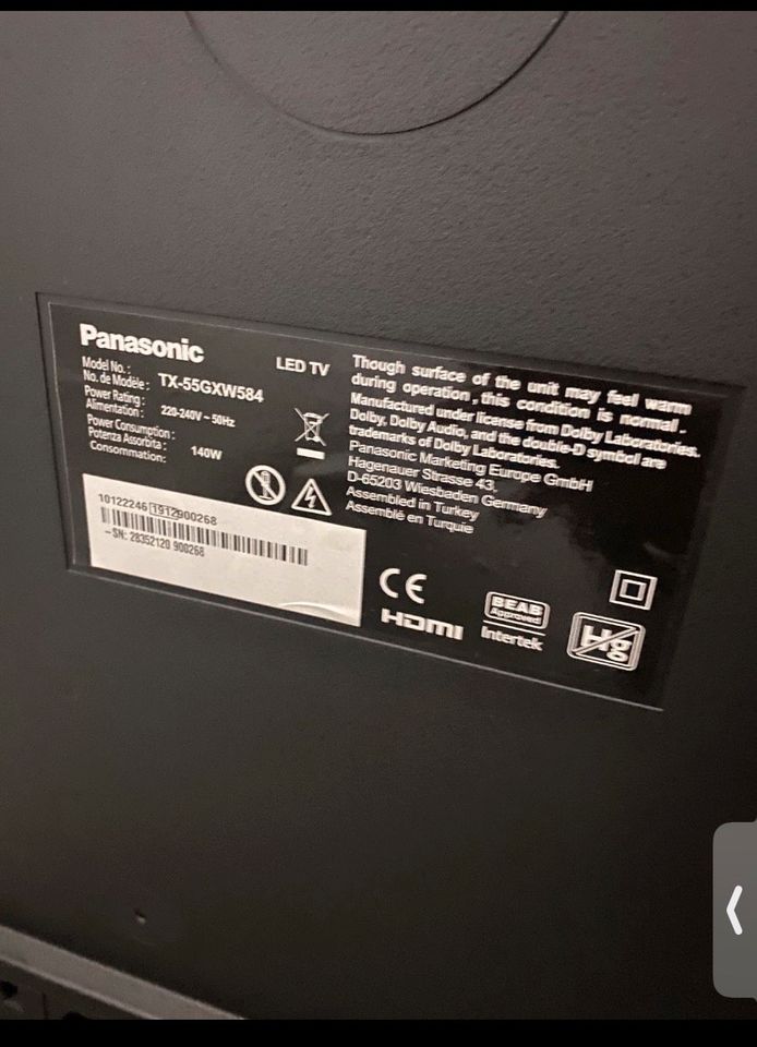 Panasonic TV 55 Zoll in Albershausen