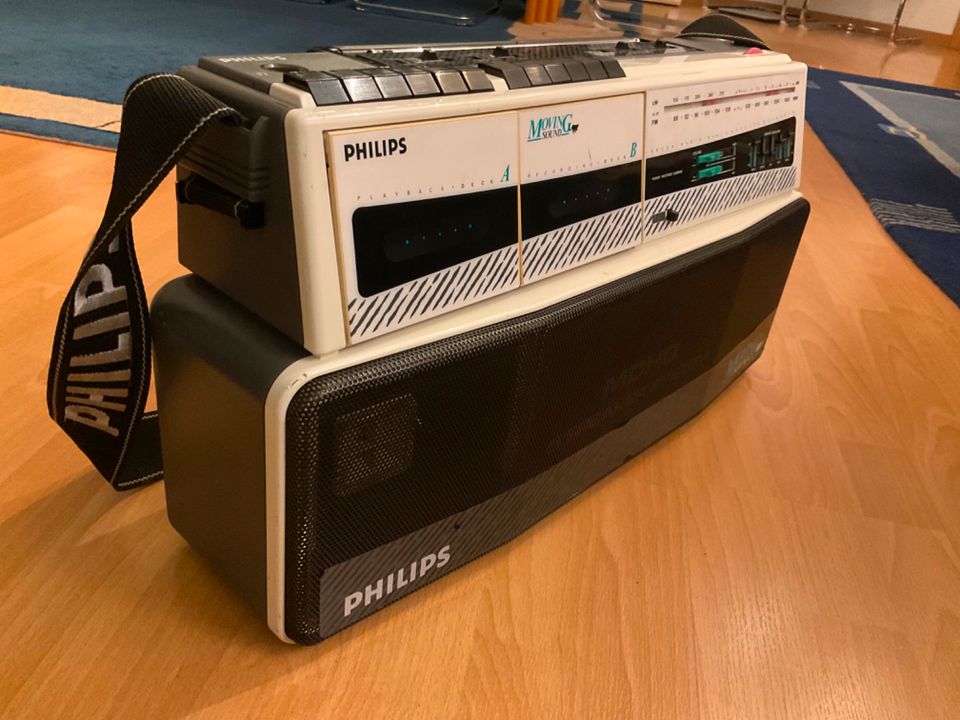 Philips Moving Sound D8300 Boombox Ghettoblaster Radio Kassetten in Embsen