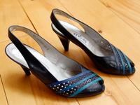 SERVAS LEDER PUMPS SANDALEN SCHUHE BLAU 5 1/2 38/39 WIE NEU!!! Hessen - Felsberg Vorschau