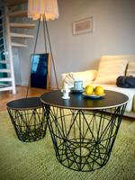 Couchtische 2 er Set Rund aus Holz mit Schublade wire basket Hamburg-Mitte - Hamburg Neustadt Vorschau