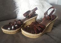Sandalette mit Keilabsatz von Sommerkind aus Leder Niedersachsen - Bockenem Vorschau